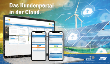 ewk-Kundenportal in der ITC-Cloud: flexibel, nachhaltig und günstig